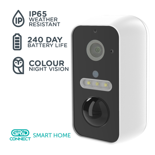 Orion Grid Connect Smart Rechargeable 2KPro Security Camera Bunnings Australia