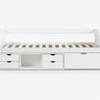 Herb Daybed with Drawers - White