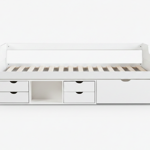 Herb Daybed with Drawers - White