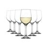 LAV 12 Piece Fame White Wine Glasses Set - Classic Stemware Goblets - 300ml