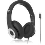 Verbatim Audio Headphone Classic Type C - Black, Clear Sound, Comfort, Robust Construction, Easy modern connection