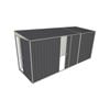 Build-a-Shed 1.5 x 4.5 x 2m Single Sliding Side Door Skillion Shed - Grey