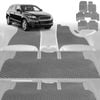 6D Diamond Car Floor Mats for Audi Q7 SQ7 2015-Current-Ultimate Set-Grey-Outback GT