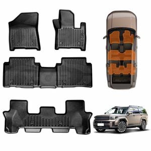 3D Heavy Duty Car Mats Floor Liner Full Set for Hyundai SantaFe Santa Fe 6/7 Seater 2024-Onwards