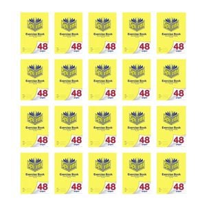 20x Spirax 104 Exercise Book A4 48 Pages 18mm Dotted Thirds Notebook Yellow
