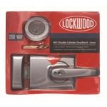 Lockwood Satin Chrome 001 Double Cylinder Deadlatch Lever