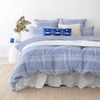 Bambury Juna King Size Quilt Cover Sheet Set W/ 2x Pillowcases Blue