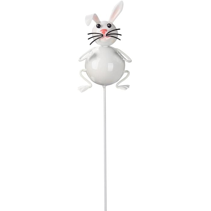 Northcote Pottery 7 x 30cm 3D Rabbit Metal Decorative Garden Stake