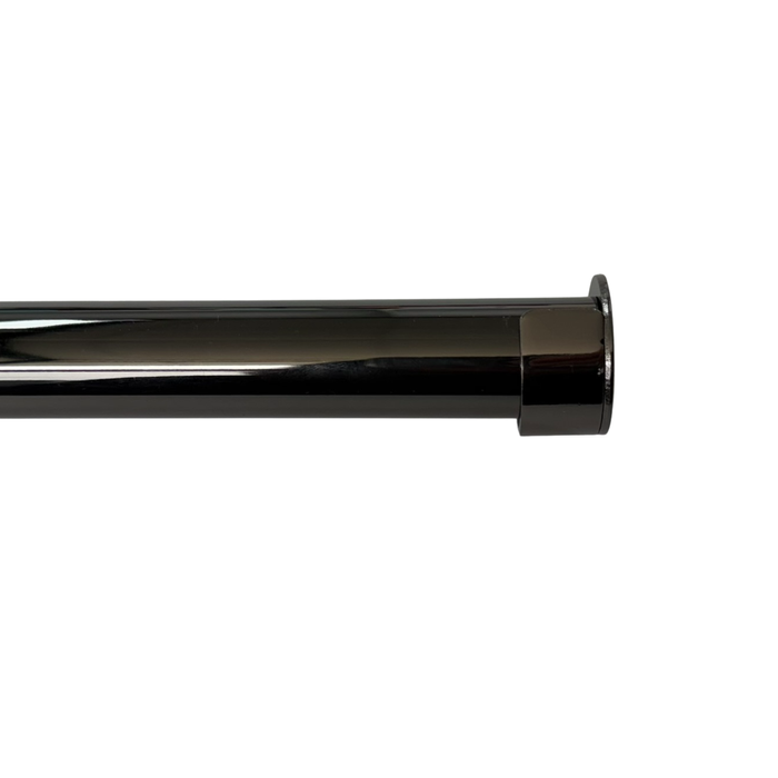 Pillar 25mm Gun Metal Grey Curtain Rod Stirrup Bracket - 2 Pack