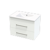 Clearlite Bathrooms 750mm Cashmere Valley Wall Hung Vanity