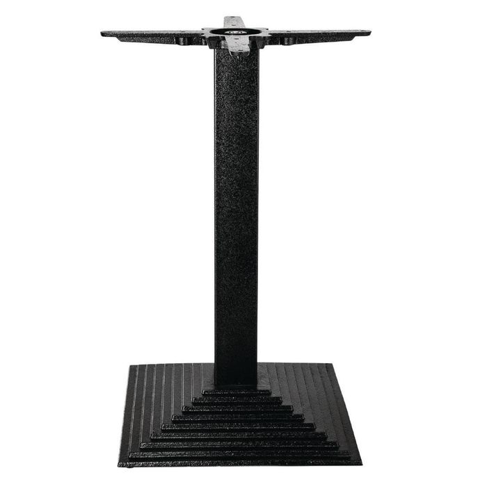 Bolero Table Base Cast Iron Step Square Commercial Furniture