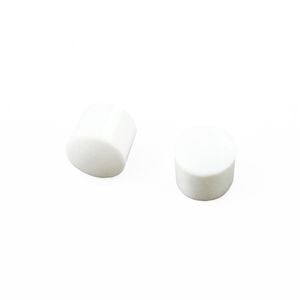 Windoware 16mm White End Cap Finial - 2 Pack
