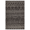 Fab Habitat 160x230cm Black Perla Tribal Polypropylene Outdoor Rug