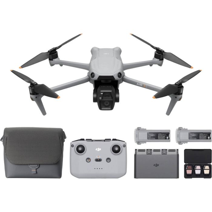 DJI Air 3S 4K Aerial Drone Fly More Combo (DJI RC-N3) - Grey