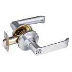 Schlage Satin Chrome Regent Series Leonardo Privacy Leverset
