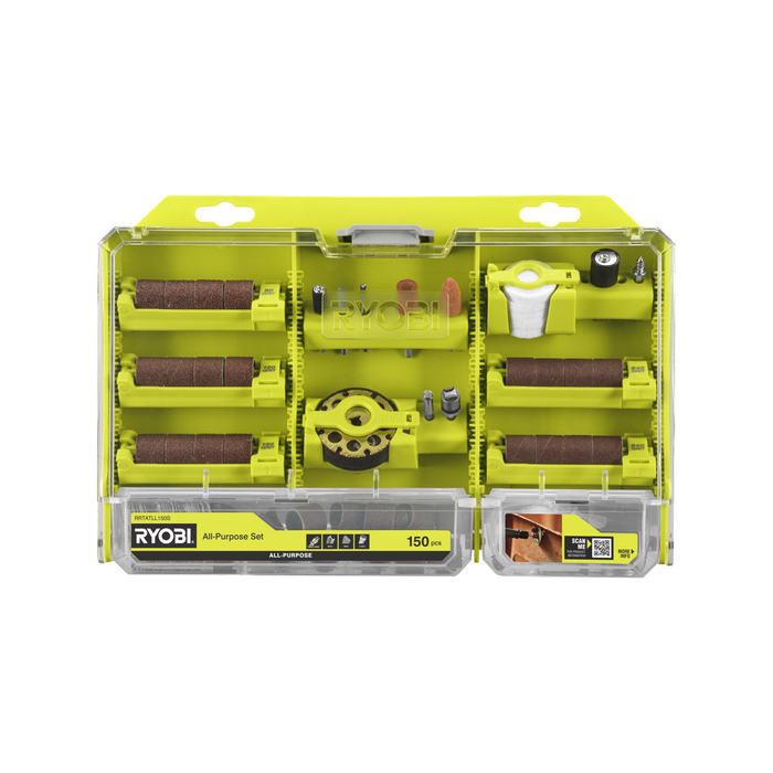 Ryobi 150-Piece Twist Lock All Purpose Rotary Set