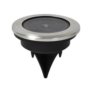 Click 6cm 10 Lumens Bailey Solar LED Disc Light - Pack of 8