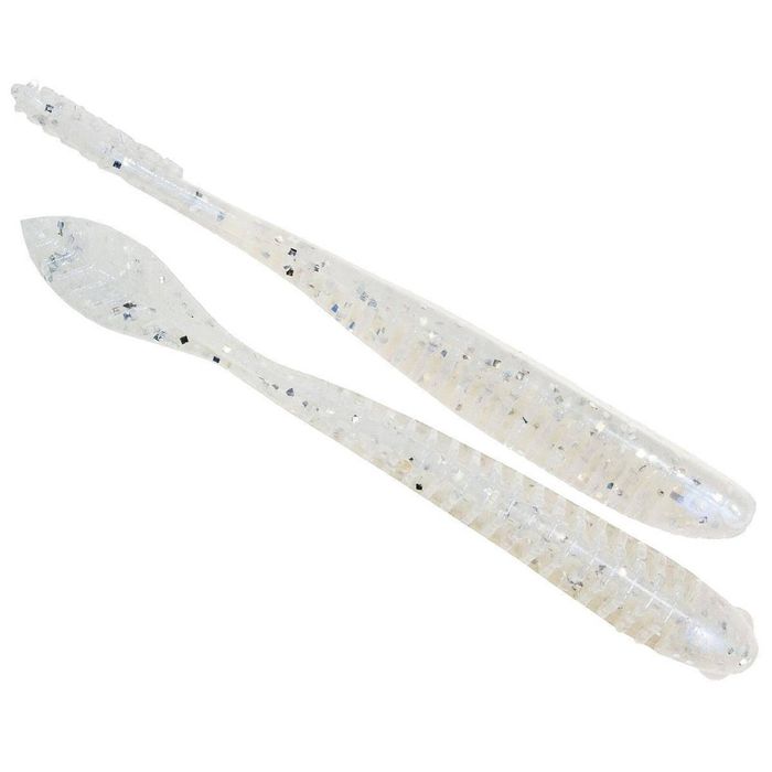 ZMan Trick ShotZ 4.2" Soft Plastic Fishing Lure White Lightning