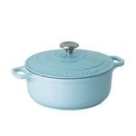 Chasseur Round French Oven 26cm - 5.2L Duck Egg Blue