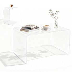Acrylic Coffee Table Small Clear Acrylic Side Table For Coffee Drink Food Snack
