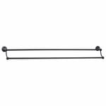 Mondella 935mm Matte Black Maestro Double Towel Rail
