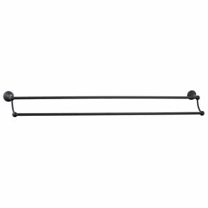 Mondella 935mm Matte Black Maestro Double Towel Rail