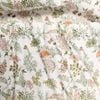 Accessorize Bedroom Collection King Cotton Flannelette Sheet Set Feuilles Floral Print - King Bed