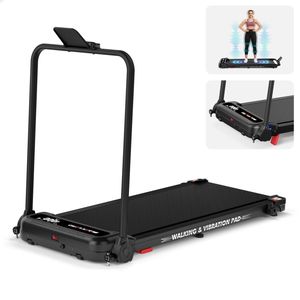 BLACK LORD Treadmill Walking Vibration Pad Foldable Incline Magnetic Remote