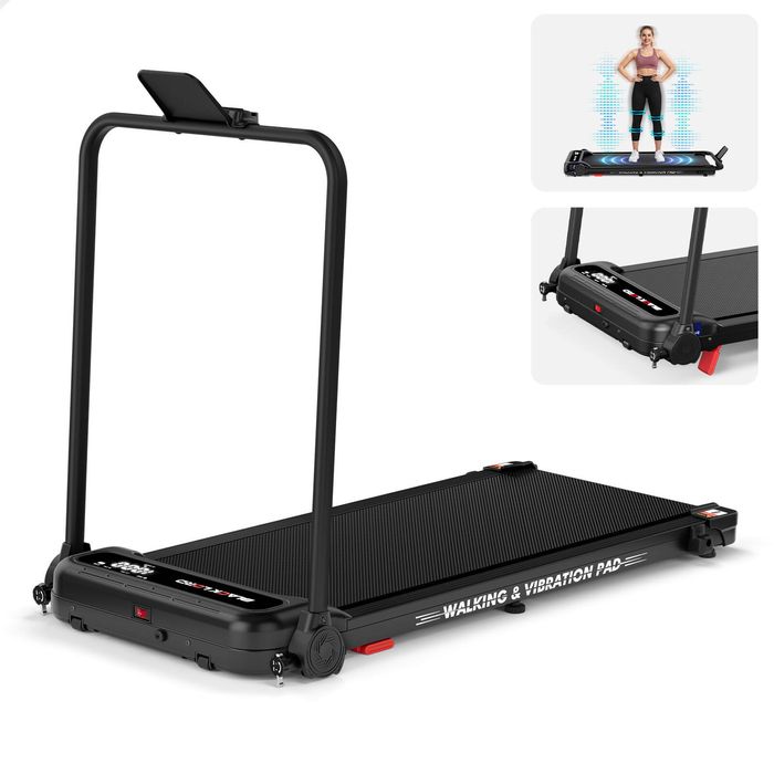 BLACK LORD Treadmill Walking Vibration Pad Foldable Incline Magnetic Remote