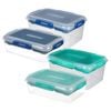 Sistema 4 Pack Stax To Go Food Container Set