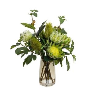 Macintyre Artificial Flowers Protea & Leucospermum Arranget in Vase 70cm