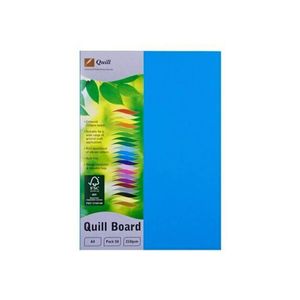 Quill Cardboard A4 (50pk) (Marine Blue)