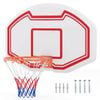 Costway Wall Mounted Basketball Set Basketball Hoop Ring