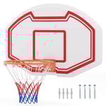 Costway Wall Mounted Basketball Set Basketball Hoop Ring