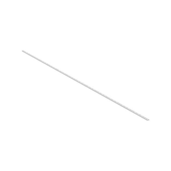 Flexi Storage Home Solutions 2500mm White Single Slot Wall Strip