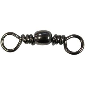 Mustad Black Barrel Fishing Swivel 12
