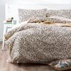 Park Avenue Double Egyptian Cotton Flannelette Quilt Cover Set Snow Leopard