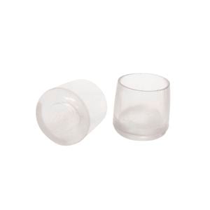 Surface Gard 16mm Round Transparent Chair Tip - 4 Pack