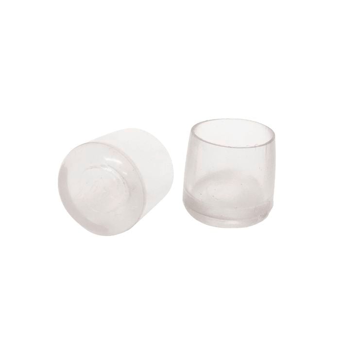 Surface Gard 16mm Round Transparent Chair Tip - 4 Pack