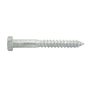 Zenith M8 x 100mm Hot Dipped Galvanised Hex Head Coach Screw - Each