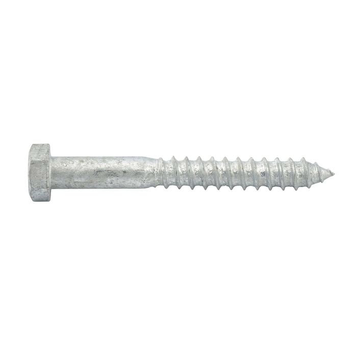 Zenith M8 x 100mm Hot Dipped Galvanised Hex Head Coach Screw - Each