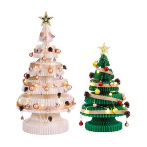 Jingle Jollys 2pcs 62 & 114cm Christmas Tree Decorations Set White & Green