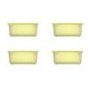 2x 2pc LocknLock Fresh Block 1.5L Food Storage Container Set 20.6x14.6cm Green