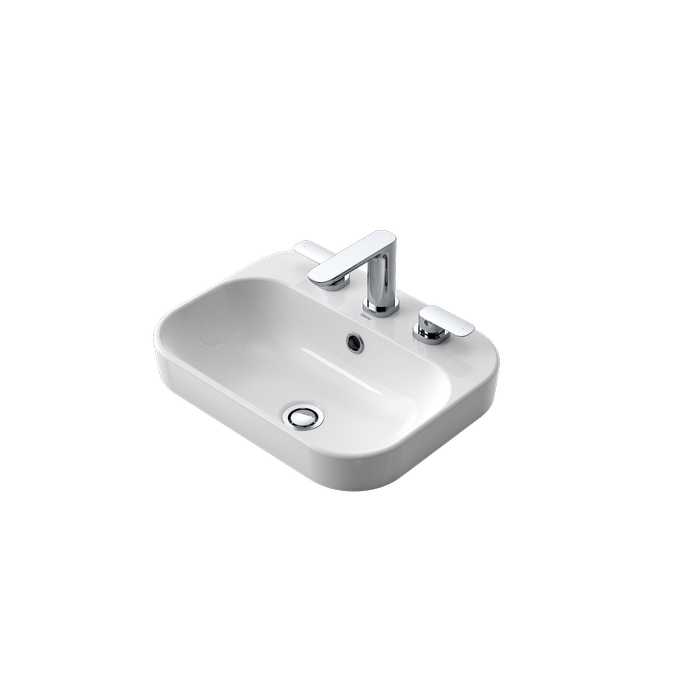 Caroma Luna Inset Basin With 3 Tap Holes