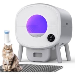 Advwin Self Cleaning Cat Litter Box 90L Large Capacity Automatic Cat Litter Box App Control
