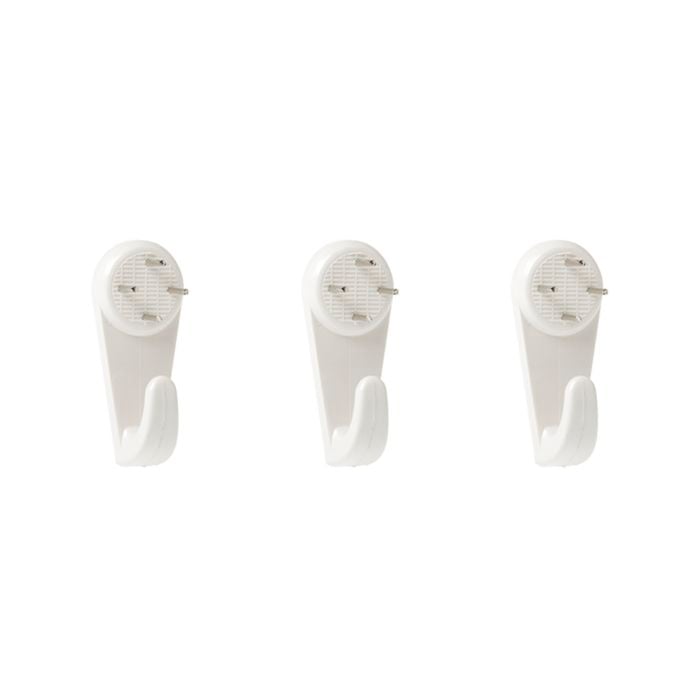 Everhang 6kg Plastic Picture Hanging Utility Hook - 3 Pack