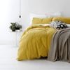 Park Avenue European Double Cotton Quilt Cover W/pillowcase Vnt Washed Misted Yl