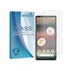 2 Pack MEZON Google Pixel 6a (6.1") Clear Tempered Glass Screen Protectors