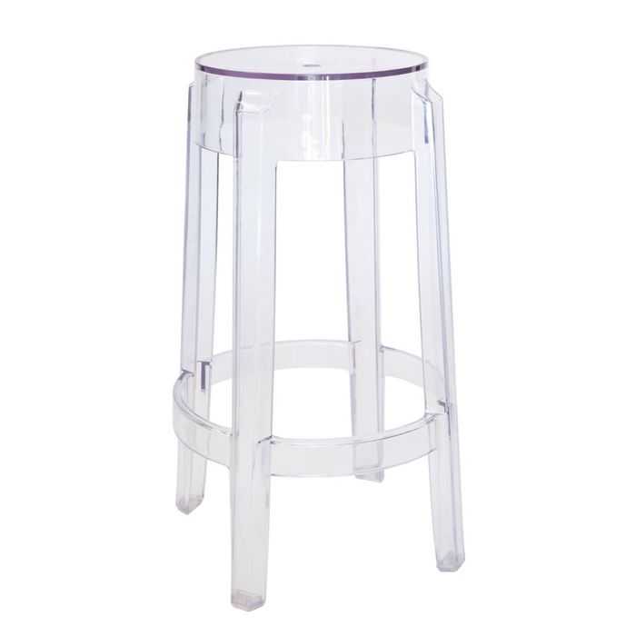 SK Designer Living | Replica Philippe Starck Louis Ghost Stool 66cm | Clear