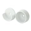 Italio 35mm Wardrobe Rail Socket - 2 Pack